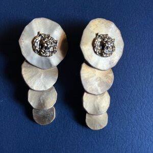 Chic Gold-Toned Dangle Earrings